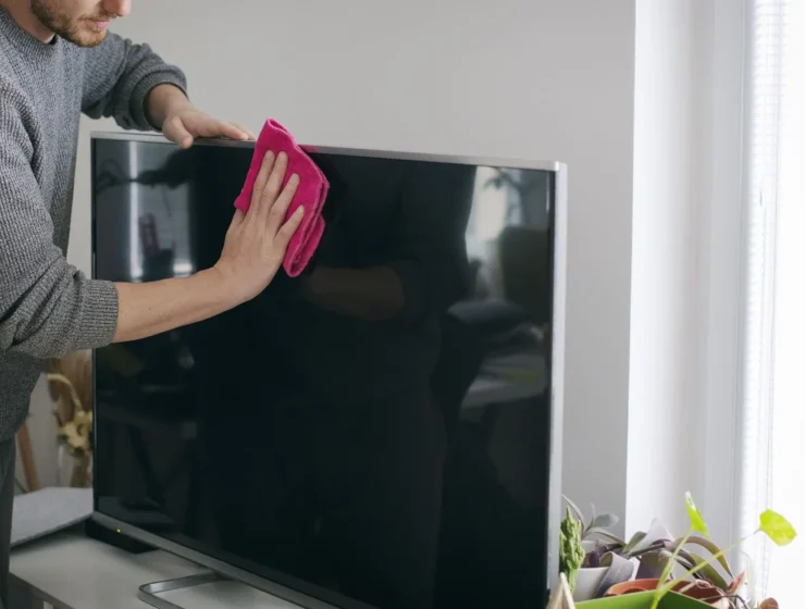 How to clean a TV screen without streaks and damage to the matrix